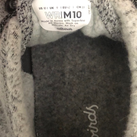 Allbirds men’s wool runners asst grey speckled - Picture 6 of 6